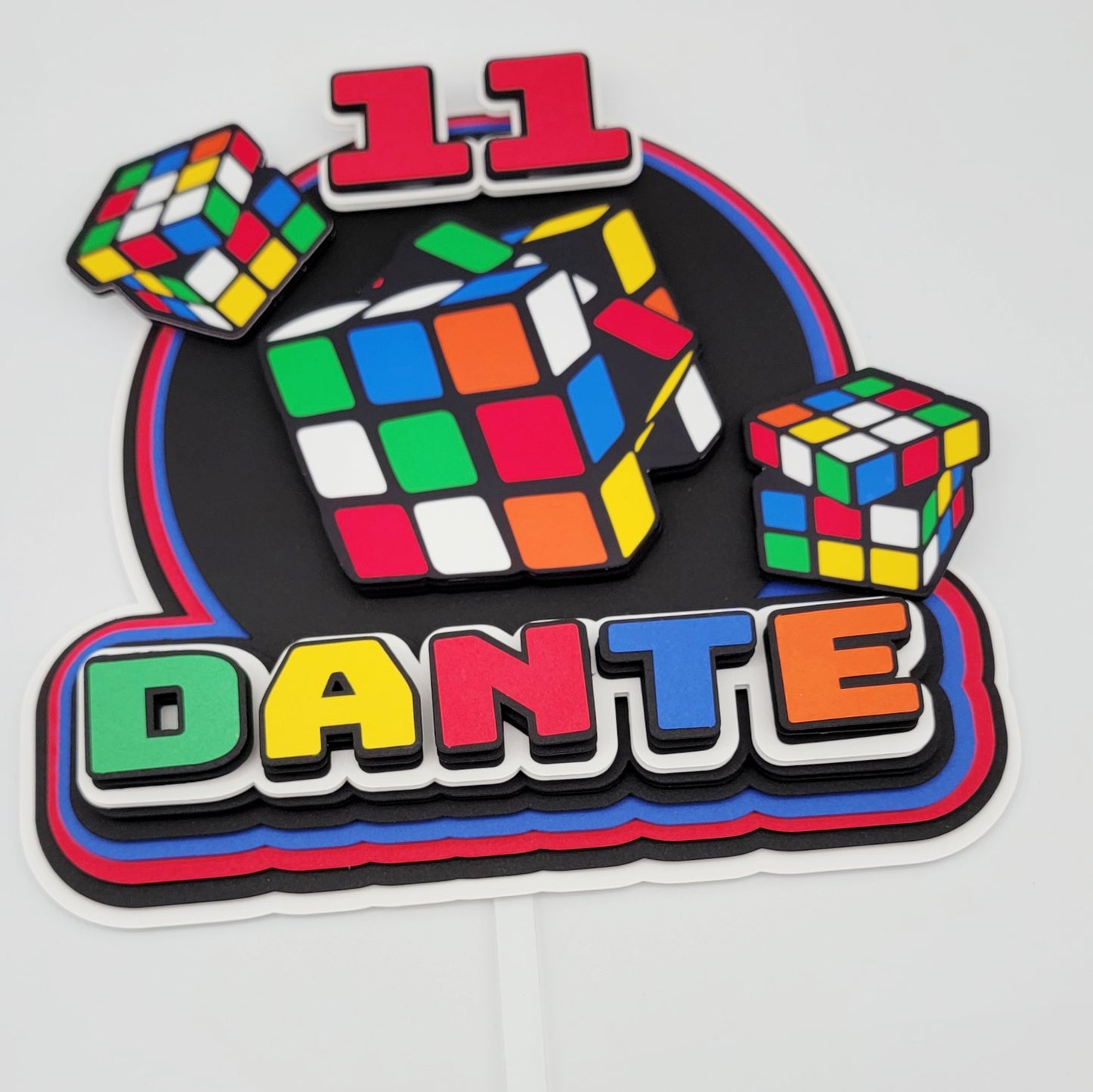 Rubik's Cube Cake Topper